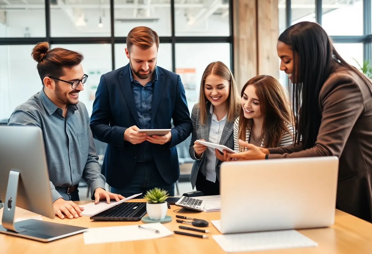 Team collaboration at TrustPoint Technologies